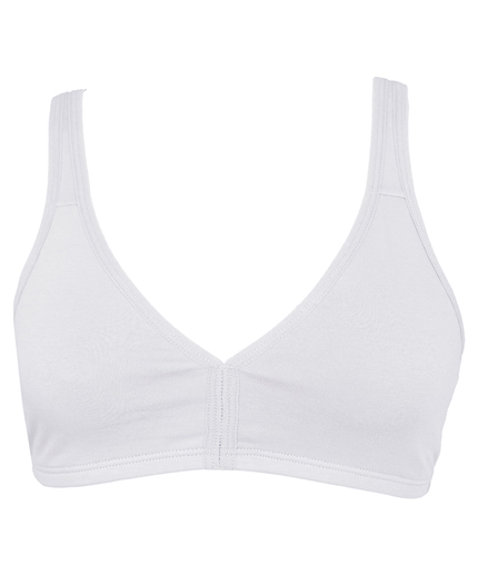 Sutiã de algodão com bojo removível sem aros, modelo teen  2Rios Lingerie  - Sutiã de algodão com bojo removível sem aros, modelo teen - 2Rios