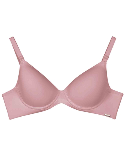 Sutiã com bojo e aro, modelo copas, com alças e laterais reforçadas  2Rios  Lingerie - Sutiã com bojo e aro, modelo copas, com alças e laterais  reforçadas - 2Rios