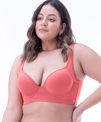 Sutiã Plus Size reforçado com laterais super largas e com elástico reforçado  no cós - Sutiã Plus Size reforçado com laterais super largas e com elástico  reforçado no cós - 2 Rios